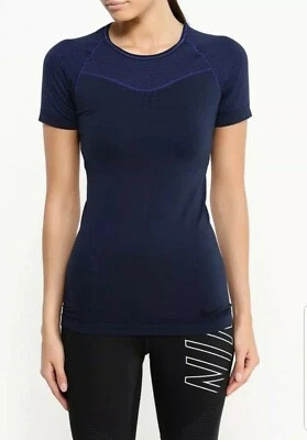 Blusa de treino Nike Pro feminina Hypercool Limitless (azul) - Pequena - Nova ~ 725647 - Imagem 1 de 4