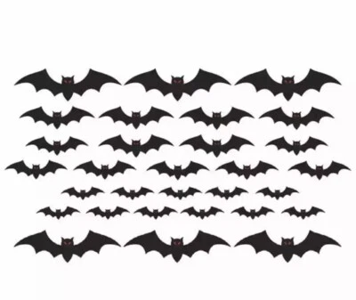 Recortes para decoração de festa de Halloween cemitério de morcegos pacote econômico - Imagem 1 de 3