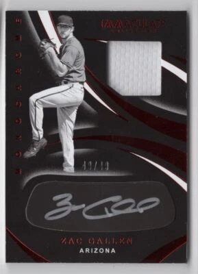 2020 Topps 582 Montgomery Club Set 3 Zac Gallen Arizona Diamondbacks #2 - Image 1 of 2