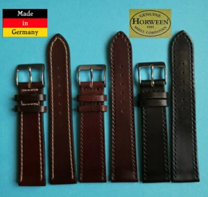 XS Cordovan Shell Horween Uhrband 17,18,19 20mm 2.WAHL schwarz braun Galopper 43 - Bild 1 von 5