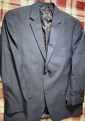 ANdrew Fezza Men's Sport Coat Blazer Blue 40S 🔥🔥 - Image 1 of 4