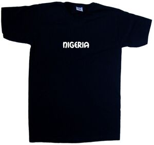 Nigeria text V-Neck T-Shirt