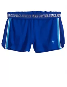 Pantalones cortos deportivos Justice Girls de algodón/malla de cobalto nuevos con etiquetas 12 - Imagen 1 de 1