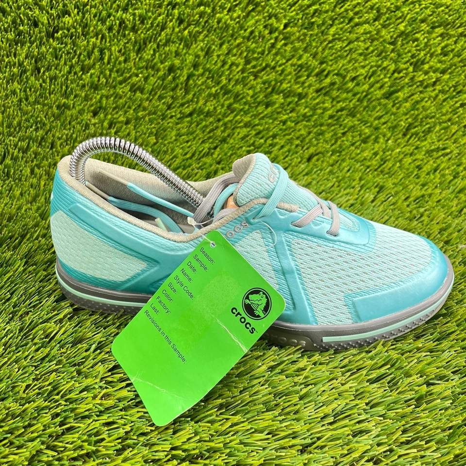 Crocs Torrey Mujer Talla 7 Azul Atlético Caminar Golf Informal Zapatos Tenis Foto 1 de 4