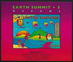 UN Scott #NY 708A, Souvenir Sheet 1997 Complete Set FVF MNH - Picture 1 of 1