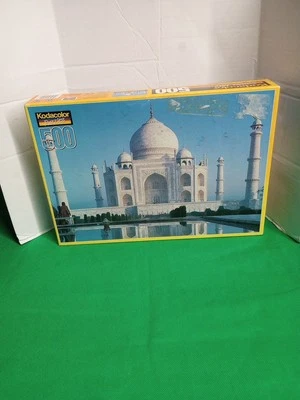 Taj Mahal, India De Colección Kodacolor 500 Piezas Puzzle Arte Rosa Foto 1 de 3