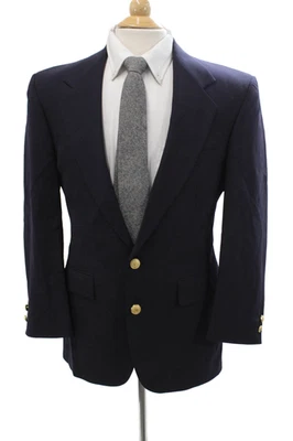 Blazer clásico con cuello azul oscuro talla 36 Monsieur Givenchy para hombre Foto 1 de 4