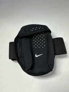 Nike Running Expandable Valuables Mini Arm Pocket Black - Picture 1 of 6