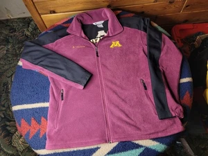 Minnesota Gophers Columbia Fleece Sweatshirt Mens XL Omni Shield Full Zip NCAA - Picture 1 of 9