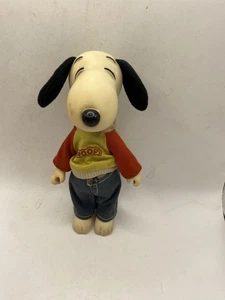 Vintage Snoopy 1958 Knickerbocker Toy Co. Plastic Figurine Pre Owned - Picture 1 of 9