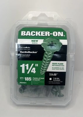 Cabezal dentado Backer-On 23401 1-1/4" 23401 185 paquete Foto 1 de 2