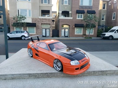 200mm 1/10 Custom Paint SUPRA 4Tec-2 HPI RDS DC10 YD2 MST TT02 FZ02 Body Only - Image 1 of 4