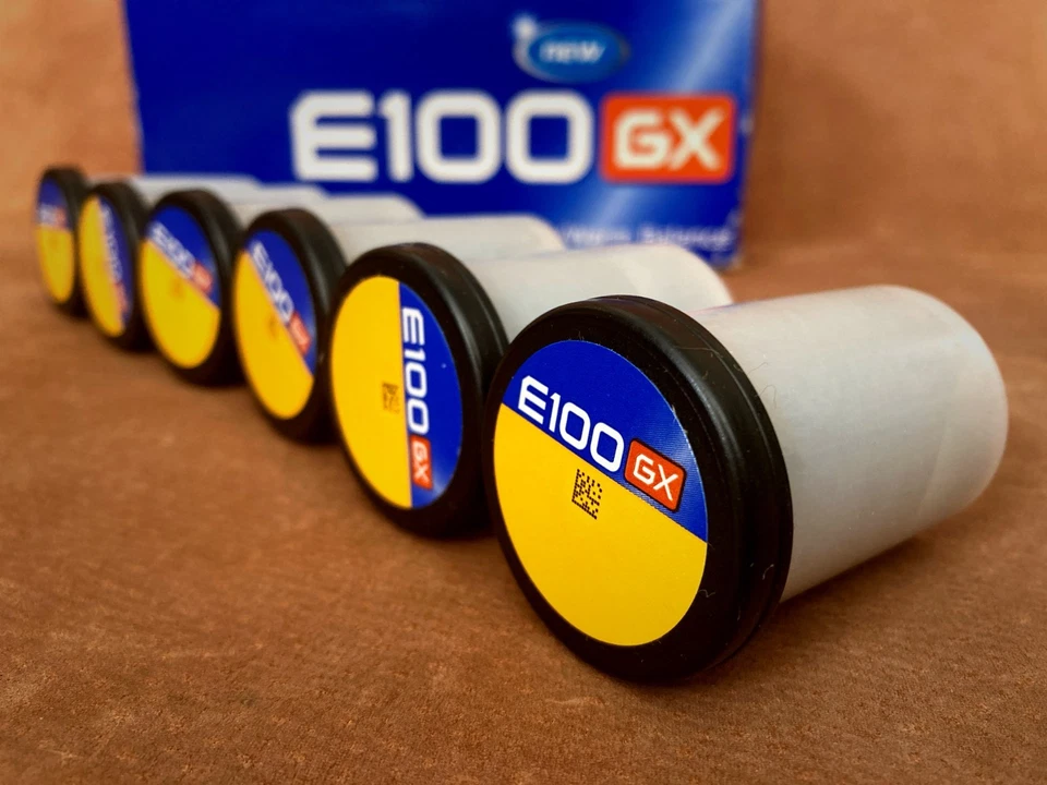 Lote de 6 rollos Kodak Ektachrome E100 GX película deslizante color 35/36 caducada 08/2005 Foto 1 de 1