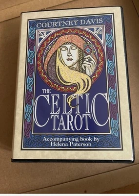 The Celtic Tarot Courtney Davis 1990 1st printing and Helena Paterson Book Aquar - Image 1 of 4
