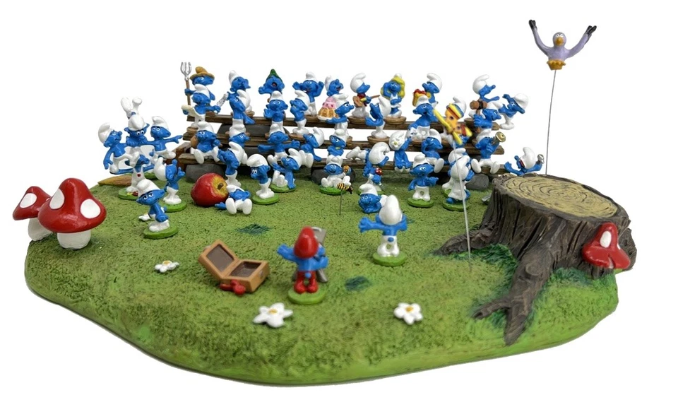 Schlumpf Ensemble Familienfoto Metall Fa. Pixi 6487 - Bild 1 von 1