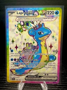 Lapras ex 158/142 Stellar Crown SV07 UR Full Art Ultra Rare Pokemon TCG Karte NM - Bild 1 von 2