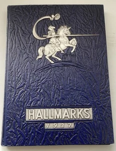 1937 Hallmarks William Hall High School West Hartford Connecticut Yearbook - Picture 1 of 13
