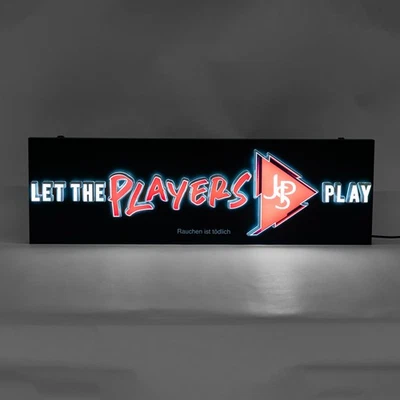 John Player Zigaretten LED Leuchtreklame Leuchtwerbung Schwarz inkl. Netzteil "L - Bild 1 von 4