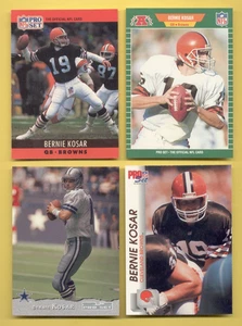 1989-1993 Pro Set BERNIE KOSAR Clevland Browns Dallas Cowboys 4-Card Lot - Picture 1 of 1
