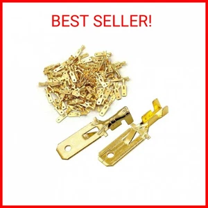 Baomain 1/4" Stecker Spaten Schnell Spleiß Crimp Klemmen 6,3 mm Crimpverbinder Non I - Bild 1 von 2