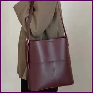 Neu extra große lässige weiche Damenhandtasche aus Leder Schulter Shopper Tasche Beuteltasche PU - Bild 1 von 29