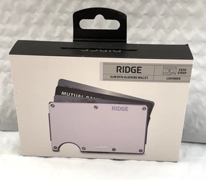 Cartera The Ridge - Aluminio: Correa de efectivo bloqueo RFID - Lavanda ¡¡NUEVA!!! - Imagen 1 de 7