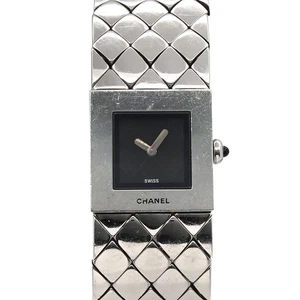 CHANEL Matelasse H0009 Quartz Black Dial Ladies Wrist Watch 90287271 - Picture 1 of 6