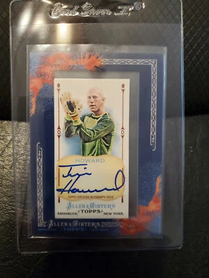 2011 Allen Ginter Tim Howard Goalkeeper Framed On Card Auto USA World Cup Star - Image 1 of 2