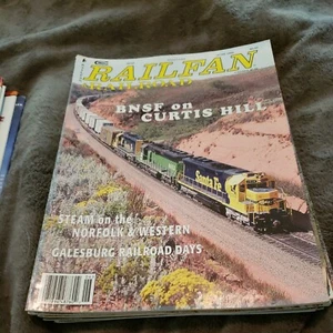 Railfan & Railroad Magazine June 1998 BNSF on Curtis Hill Galesburg Railroad Day - Picture 1 of 2