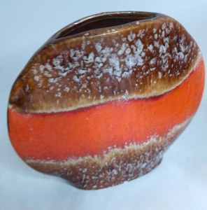 Vintage Made in Austria Drip Glaze Pottery Vase 4373-16 - Bild 1 von 9