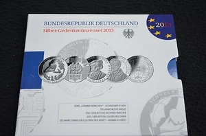 Silber Sammlermünzenset 2013, Nennwert 10€, Spiegelglanz, neu und ovp! - Bild 1 von 8