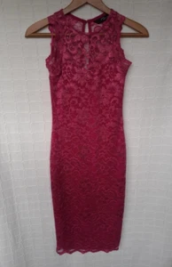 Jane Norman hellrosa Blumendruck komplett gefüttert Spitzenkleid Größe 10 - Bild 1 von 8