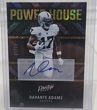 2023 Panini Prestige Davante Adams Auto Gold 3/10 Powerhouse Raiders PH-4