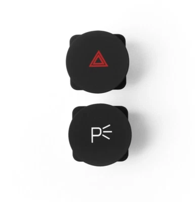 Juego de 2 fundas de botones redondos Ferrari 360 550 - gráficos correctos de fábrica Foto 1 de 2