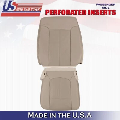 Cubiertas de asiento de cuero tostadas para Ford F250 F350 Lariat 2011 2012 para pasajeros superiores inferiores Foto 1 de 4