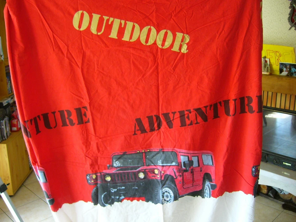 housse de couette + 1 taie d'oreiller JEEP VOITURE (lit 1 place) - Photo 1/2