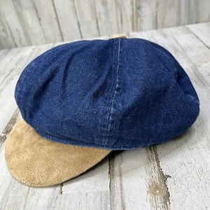 Newsboy Caps By Cato Cotton Cabby Cap Cabbie Hats Denim Gatsby Size S/M HB - Picture 1 of 8