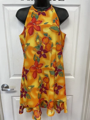 Vestido Jack Mulqueen Petite Floral Fruta 8P Bonito Foto 1 de 4