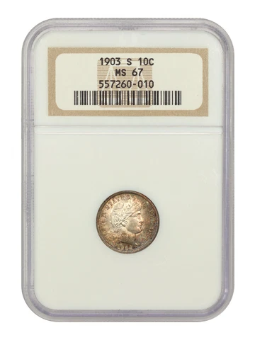 1903-S 10c NGC MS67 Cover