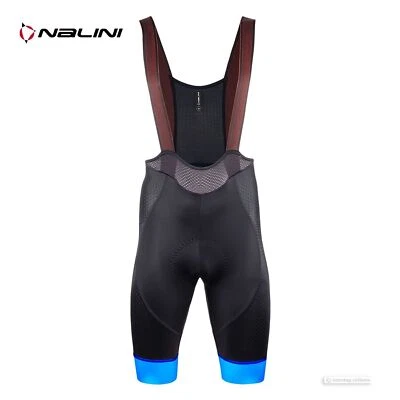 Nalini NEW COLOR Bib Shorts : BLACK/BLUE - Image 1 of 4