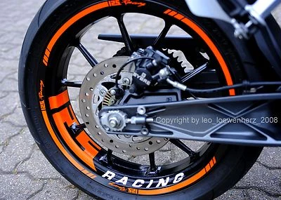Pegatina de llanta decoración KTM Duke RC 125 200 250 390 Wheel Sticker - TOMTEC-Racing® Foto 1 de 4