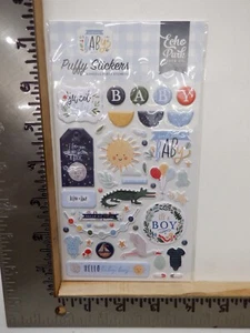 ECHO PARK WELCOME BABY BOY PUFFY AUFKLEBER AUFKLEBER SCRAPBOOKING NEU A30668 - Bild 1 von 1