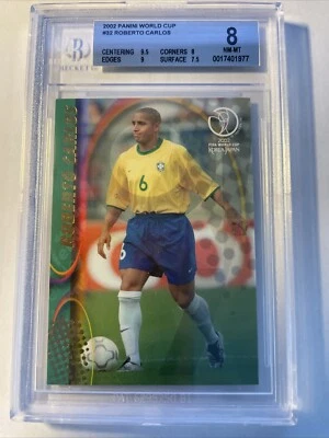 2002 Panini World Cup #32 Roberto Carlos BGS 8 - Image 1 of 2