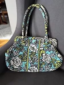 VERA BRADLEY Bolso de Hombro Cartera Floral Isla Retirada Flores Marco Magnético - Imagen 1 de 8