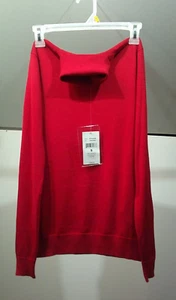 NWT RALPH LAUREN PURPLE LABEL CASHMERE TURTLENECK BURGUNDY RED SWEATER WOMEN'S S - Picture 1 of 6