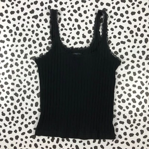 J.Crew Women's NWT Black Pointelle Tank Top MEDIUM BZ278 - Picture 1 of 5
