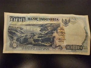 RUPIAH Seribu 1000 Bank of Indonesia Note Paper Currency Money Bill - Picture 1 of 2