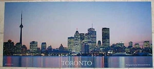 Panorama del horizonte de Toronto al atardecer - póster impreso artístico - Imagen 1 de 1