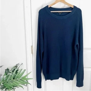 Club Monaco Herren Rundhals Pullover Strickpullover in Marineblau Größe L - Bild 1 von 8