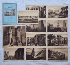 1920s Upper-Egypt Luxor Set of 12 Postcards, Series 115, Unused. - Picture 1 of 9